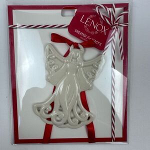 Lenox Macy's Exclusive Angel‎ Ornament Pierced Charm Pendant Holiday Decoration